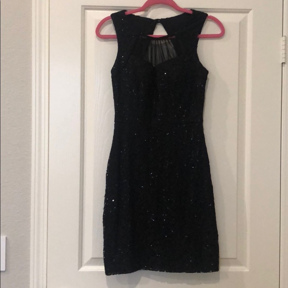 Open back mini dress